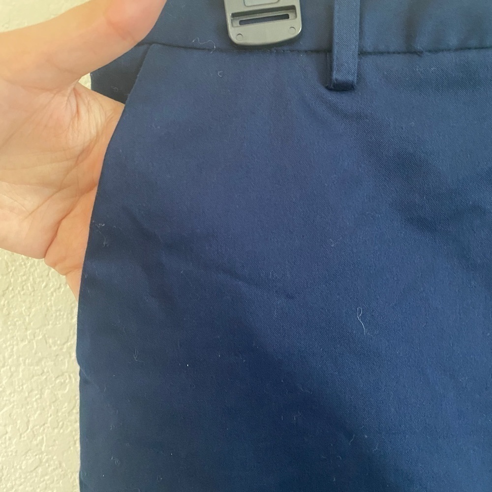 Vince Camuto Navy Blue Khaki Skirt w Pockets sz 8 - Picture 6 of 7